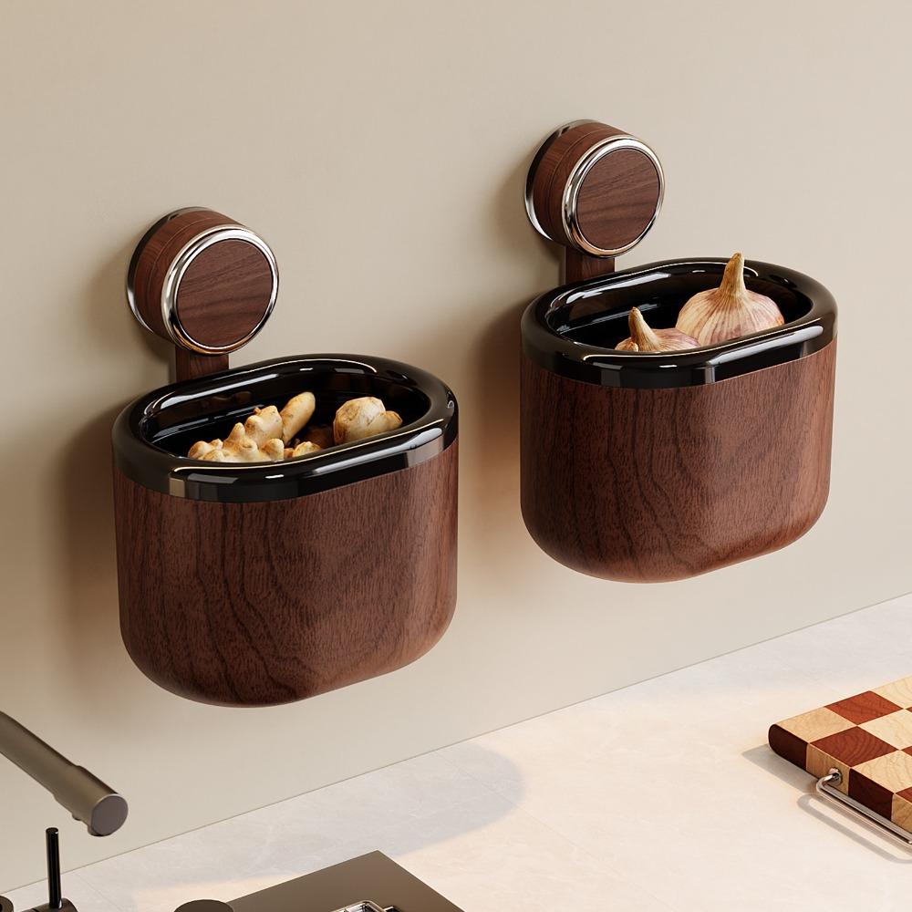 Space Saving Toilet Hanging Organizer Large Capacity Suction Cup Storage Box  for Kitchen