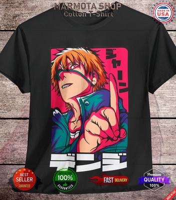 Denji Chainsaw Man Maglietta Anime Maglietta Pochita Horror Manga Otaku Makima CSM