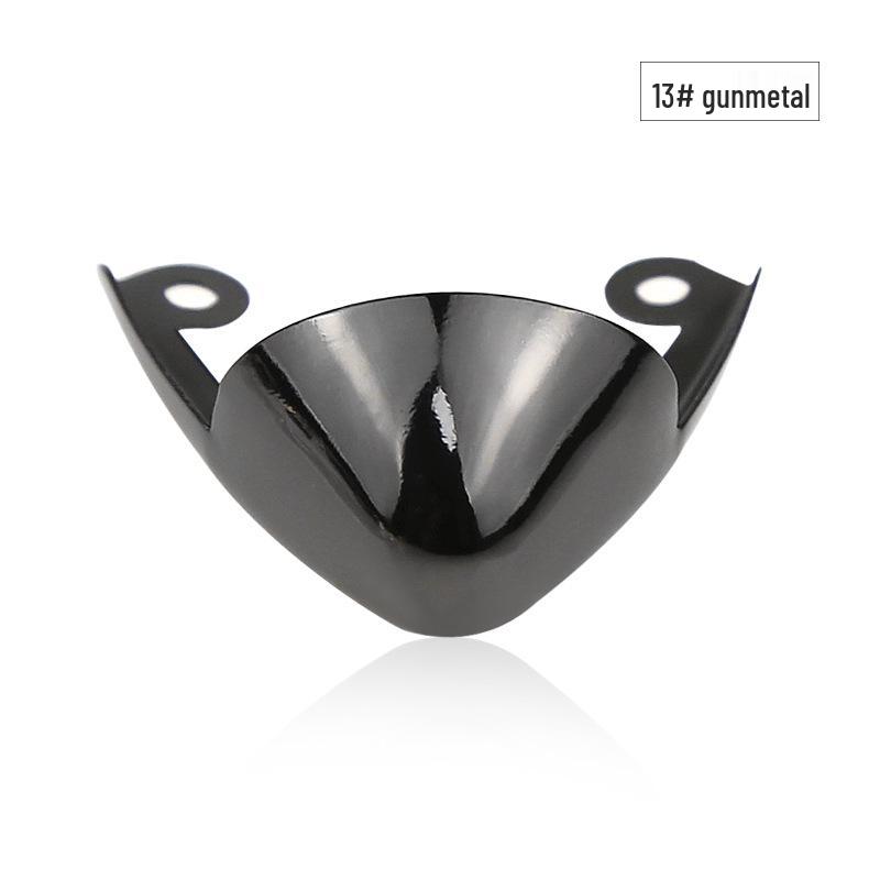 Women's Pointed Toe High Heel Protector - Leather Anti-Kick Decorative Cover with Metal Cap for Shoe Protection.