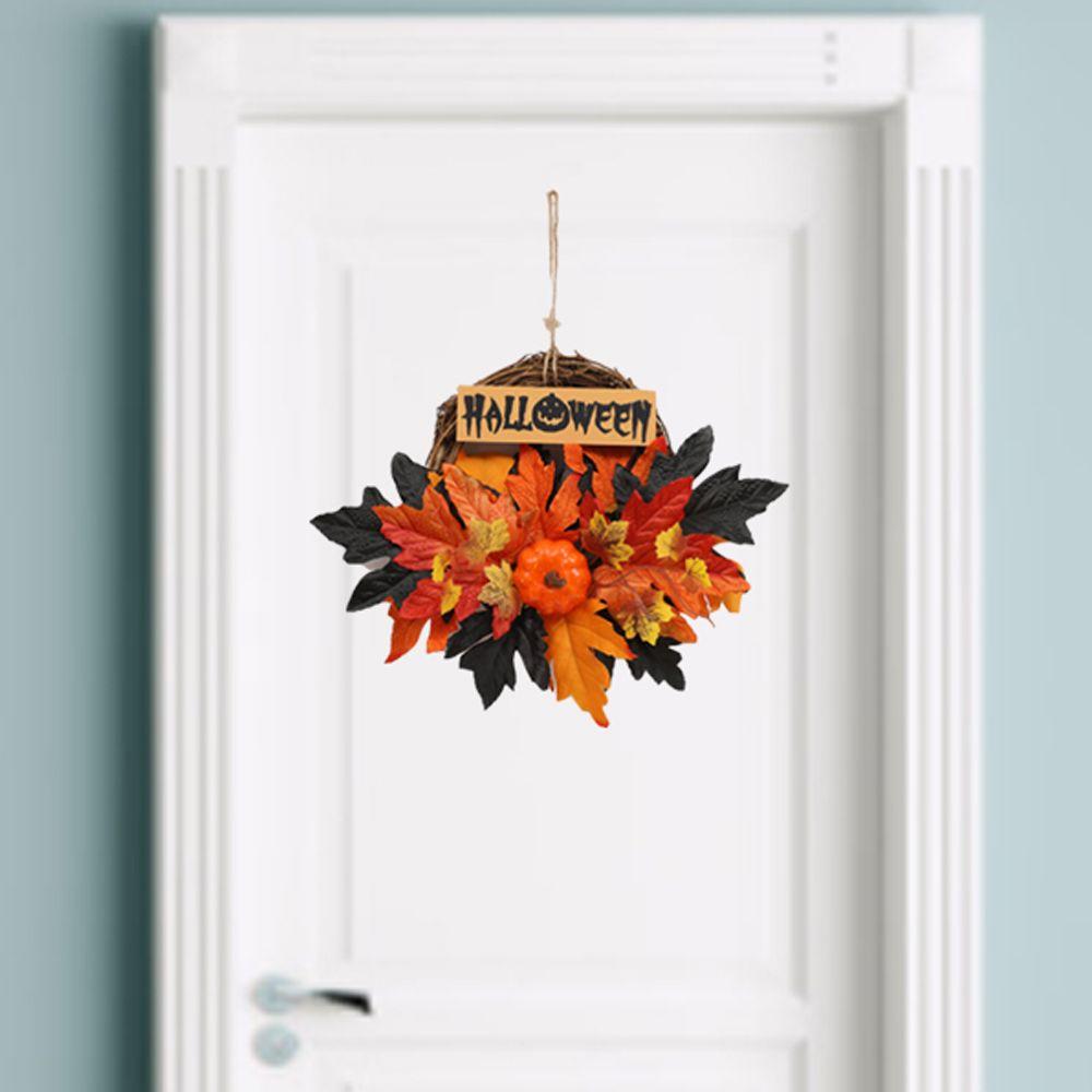 

Leaf Hanging Halloween Festival Celebration for Front Door Flower Wreaths pendant Wreath Home Decor