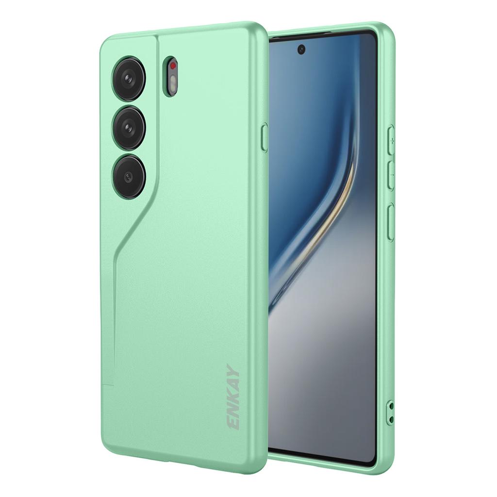 For TECNO Camon 40 Pro 4G Silicone Case ENKAY HAT PRINCE Straight Edge Cell Phone Back Cover