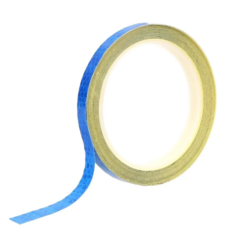 8m Reflektierendes Klebeband PVC Fahrradräder reflektieren fluoreszierende Aufkleber Fahrrad reflektierende Aufkleber Streifenband für die Warnung Sicherheit beim Radfahren