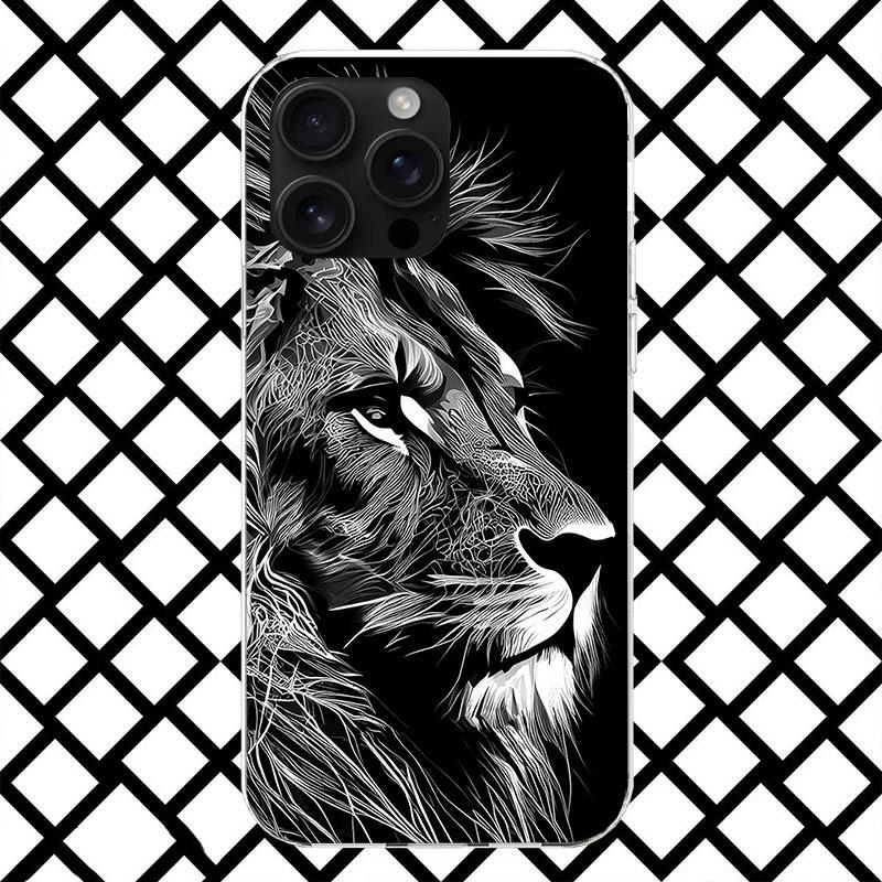 

Чехол для телефона Лев Маленький Король для iPhone 17 Air 16 16E 15 14 Plus 13 Mini 12 11 Pro Max 7 8 + SE 2020 Мягкий Чехол Fundas iPhone 16 Plus