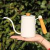 Portable Specialty Stainless Steel Gooseneck Pour Over Coffee Kettle Coffee Pot with Wooden Handle