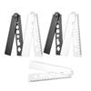5Pieces Portable Folding Geometrics Drawing Ruler Set Plastic Drawing Tool with Clear Marking for Students Engineers