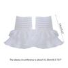 Removable Shirt Pleated Flared Sleeve False Cuffs White Color Pleated Wristband Decorative Women Clothing Accessories
