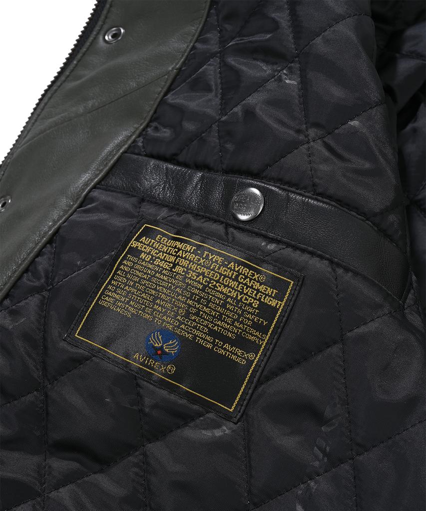 Avirex Leather Stadium Jacket / 7833950013 Black