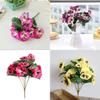 Vibrant Artificial Pansy Silk Fake Flowers With Butterfly Orchid For Stunning Wedding Decor