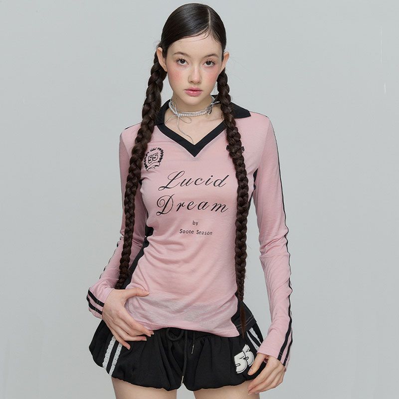 Summer New Pure Desire Style Spicy Girl Long Sleeve T-shirt Women's Thin Sunscreen Cover Shirt Slimming and slimming Unique Versatile Top