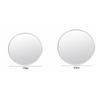 Metal Hand-held Selfie Mirror Silver Mini Size Convex Mirror Compact Wide-Angle Reflection Pocket Mirror Travel Photography