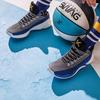 Anta Thompson KT4 Playoffs Mid Basketball Shoes Men Basketball Shoes Black Blue 11921101-2