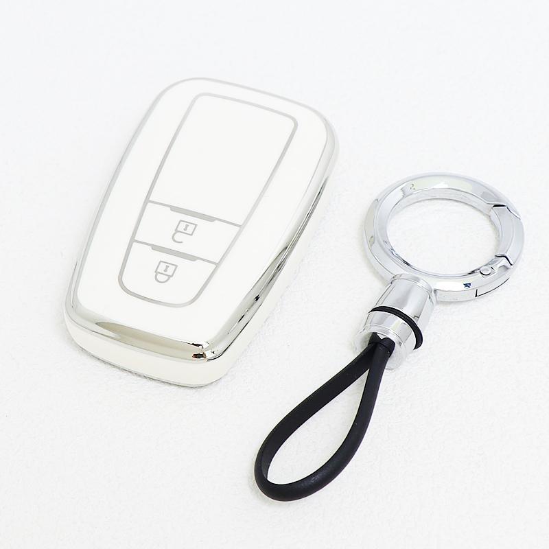 For Toyota Highlander CHR C-HR Prius Prado Land Cruiser Corolla Camry RAV4 Tpu Car Key Case Keyless Cover Shell Fob Accessories
