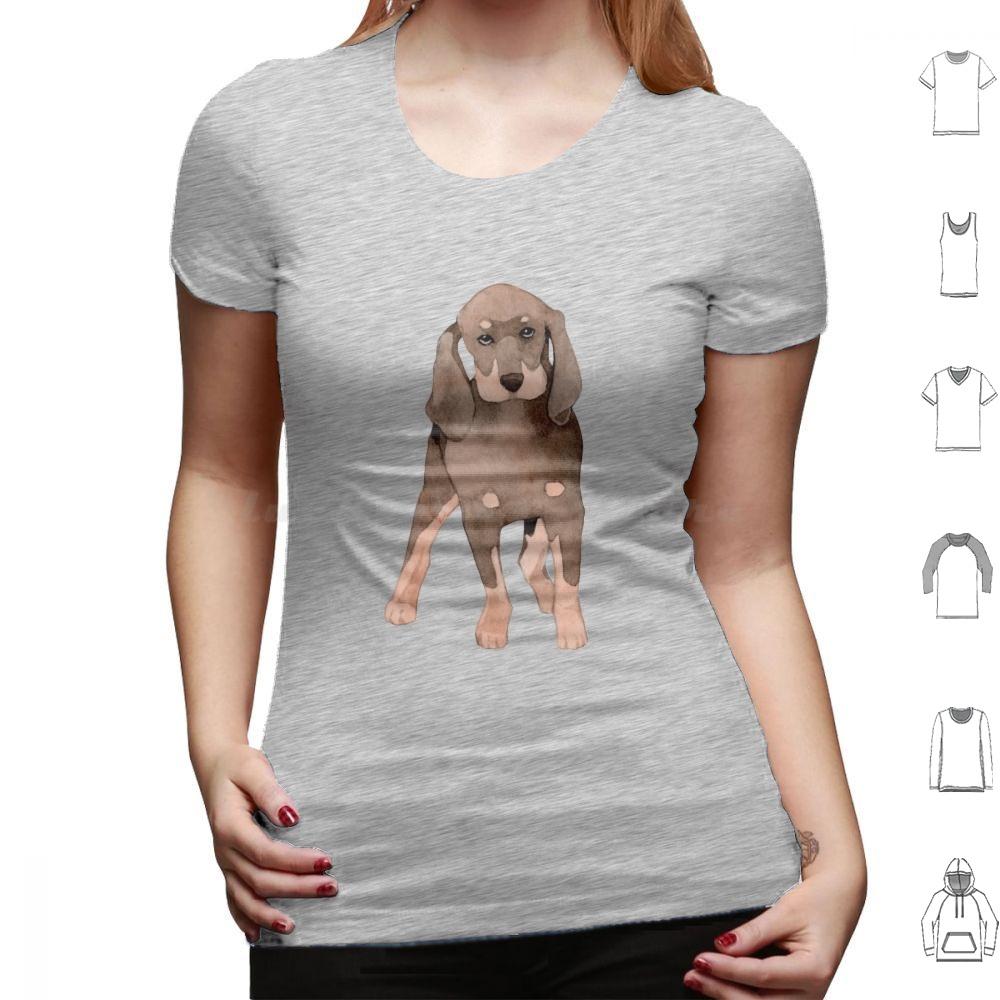 Cute Coonhound Puppy For Dog Lovers T Shirt 6xl Cotton Cool Tee Coonhound Dog Hound Redbone Coonhound Bluetick Coonhound Dogs