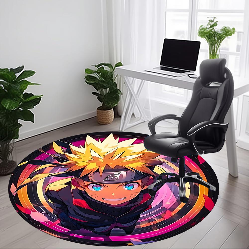 1pc Naruto Anime Office Round Area Rug, Under Office Chairs Bedroom Living Room Home Decor, Room Deco, Available In Various Sizes108