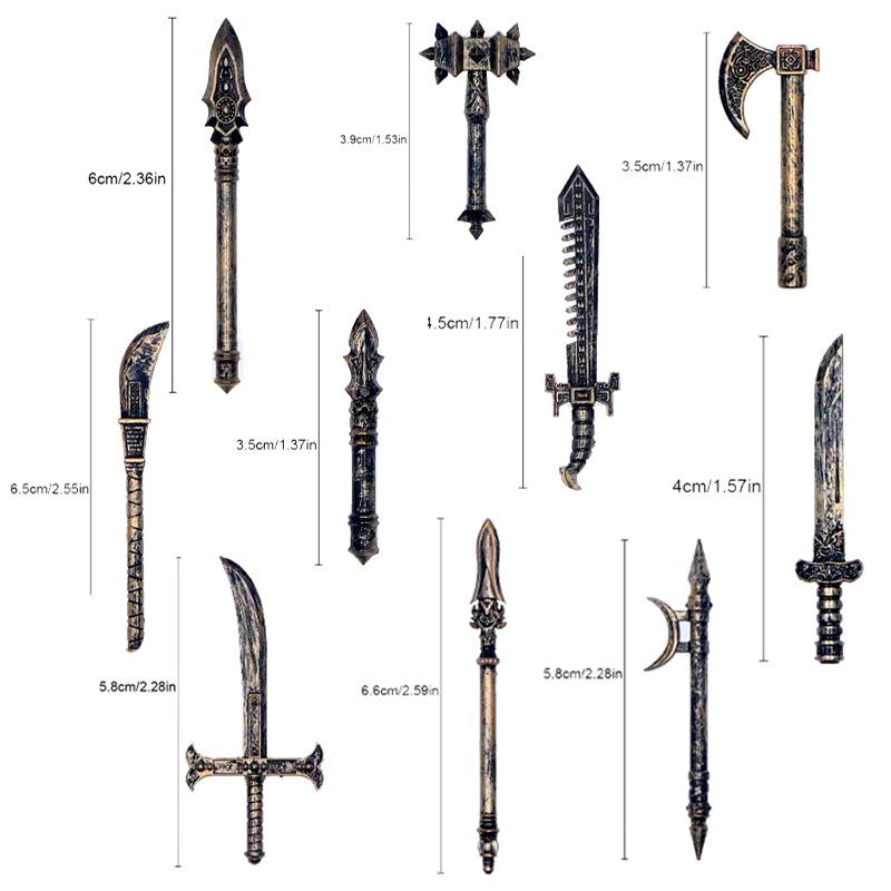 MOC Mittelalterliche Bausteine Charakter Ritter Krieger Zubehörset Helm Schulterrüstung Schild Bogen Pfeil Stein Geschenk Spielzeug X022