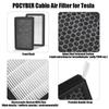 2 Pcs Air Filter Element Car Modify Accessories for Tesla Model 3 Cabin Air FilterAuto Spare Parts