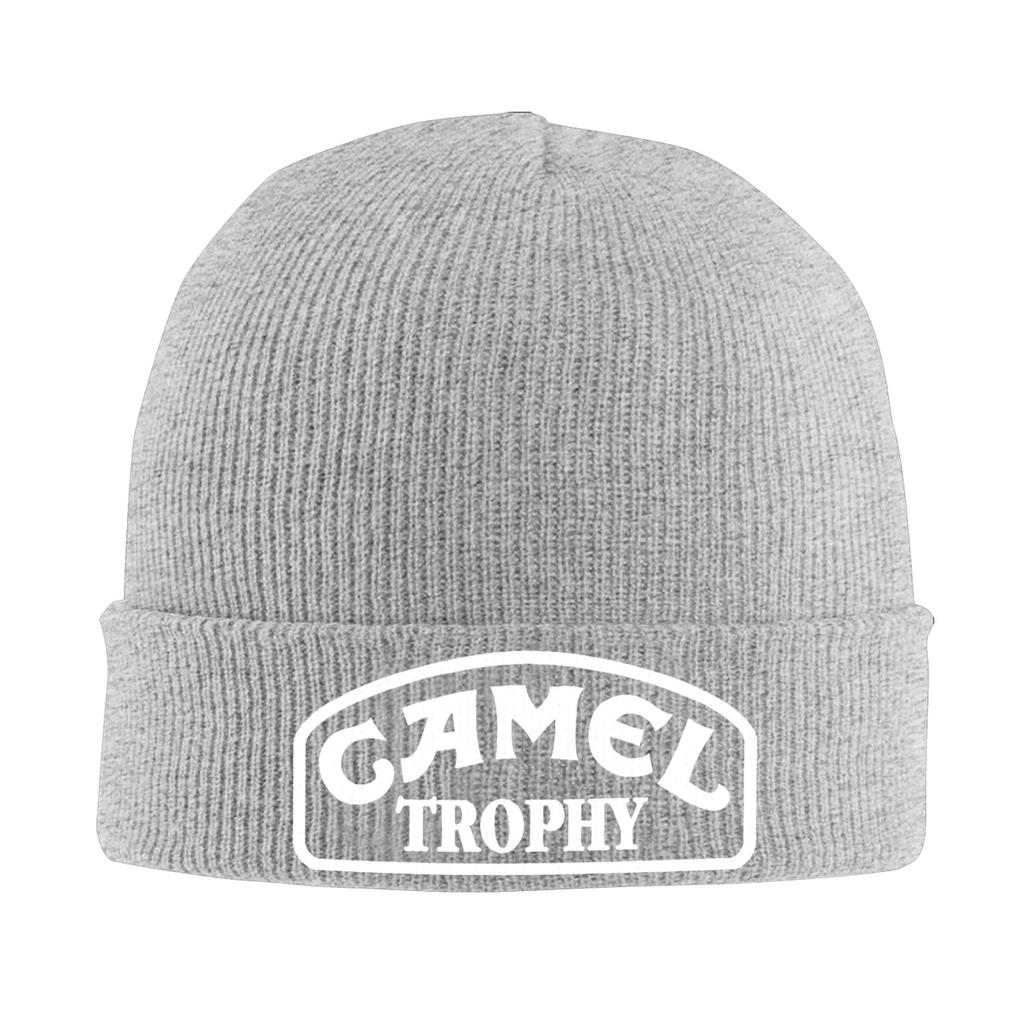 Camel Trophy Knitted Hat Womens Mens Beanie Winter Hats Acrylic Vehicle Logo Warm Melon Cap