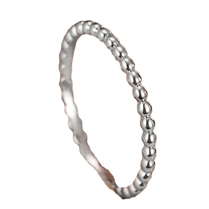 Anillo de lujo para mujer, anillos vintage, joyería redonda para mujer