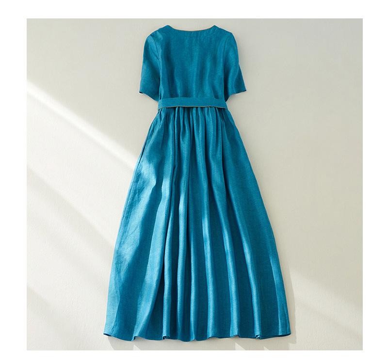 Artistic Ethnic Style Cotton-Linen Dress, Summer 2026 Edition