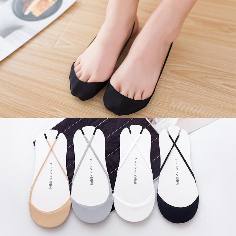 Ultradünne unsichtbare Bootssocken für Damen, rutschfeste Sommersocken für High Heels