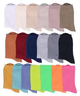 Sigseusagseu 5P_ Basic Skinny Socks_Color (Plain) [ 19 Colors/Unisex ]