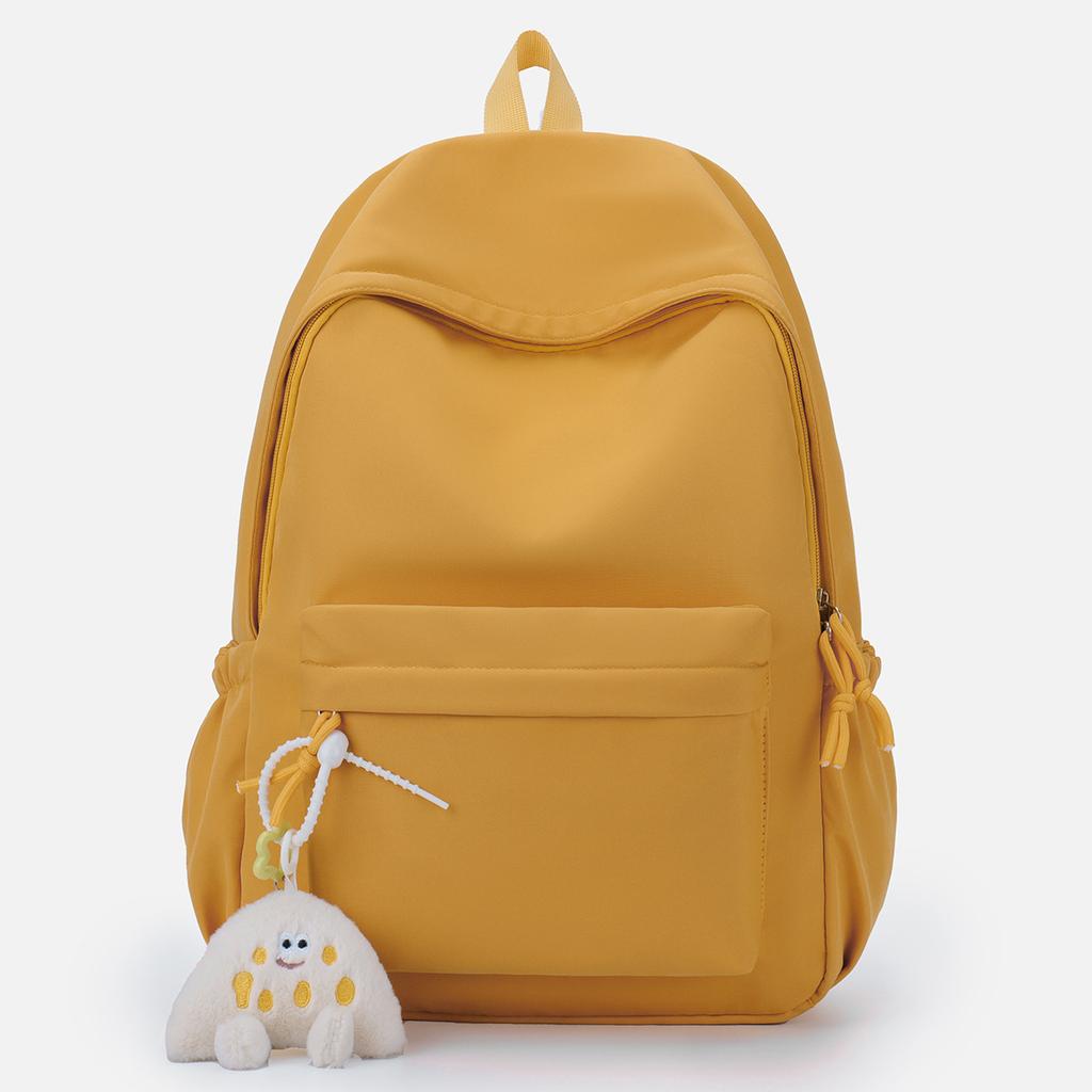 Schoolbag Mori trendy backpack simple fashion lightweight versatile large capacity solid color schoolbag junior high school travel backpack