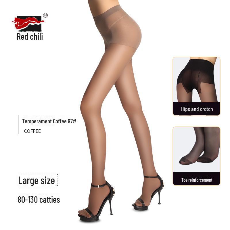 Red Pepper Women's Durable 30D Thin Velvet Stockings - Sexy Black Silk Pantyhose for Beautiful Legs