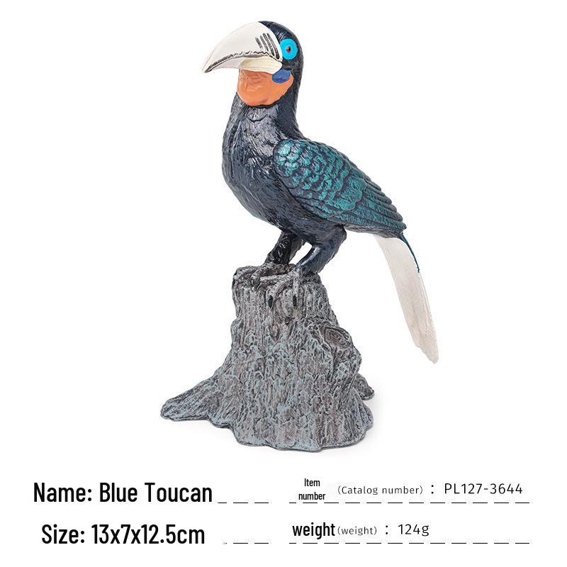 Cross-border Bird Model Toys: Kingfisher, Eagle, Woodpecker, Parrot, Toucan - Enhancing Children's Cognitive Skills