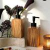 Imitation Wood Grain Soap Bottle Home Press Soap Dispenser Hand Wash Bottle Bathroom Shower Gel Bottle Decorative Ornament Gift