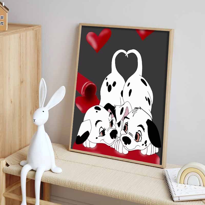 Disney Diamond Painting Set Loyal Dog Dalmatian Heart Embroidery Wall Decoration DIY Set Gift Handmade Crystal 5D Diamond