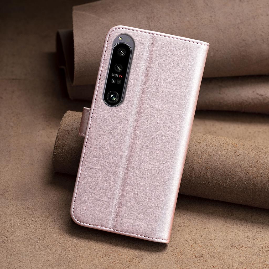 BINFEN COLOR BF17 For Sony Xperia 1 VI Magnetic Phone Case Leather Flip Stand Cover