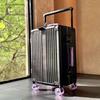 Silent Universal Skate Wheel Suitcase - 20" Boarding Password Box & 24" Trolley Case for Women