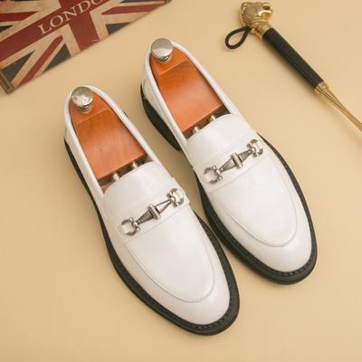 Fashion Business Men Fashionable Loafers Men Casual One-foot Business Office High-quality Leather Shoes Social Shoes Sizes 38-46