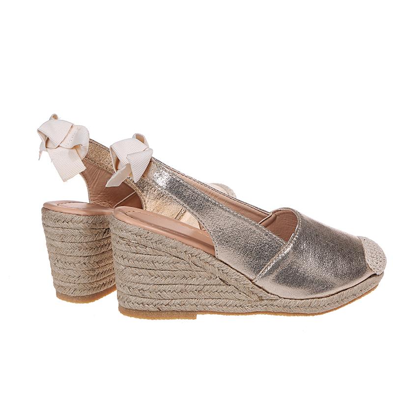 Fashion Women Platform Wedge Sandals Summer Shoes for Women Large Size Spot Wedge Buckle Belt Serpentine Open Toe High Heel Ladies Shoes