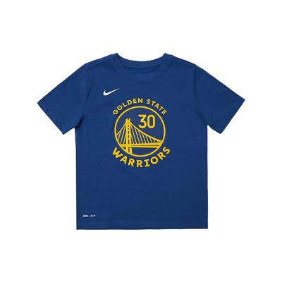 T-Shirt Kinder Warriors Team Curry Basketballtrikot Einfarbig Bedruckt Sport Kurzarm Amerikanisch Vintage Kinder Oberteile Blau 3Z2B311F1-WARSC