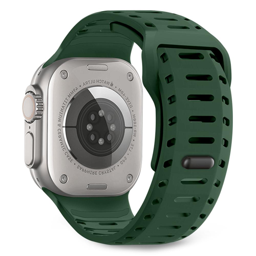 Silicone Band for Apple Watch Series 10 Ultra 9 8 7 SE 6 5 4 3 2 1 46mm 49mm 45mm 44mm 42mm Adjustable Watch Strap