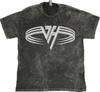 Logo Van Halen Eddie Zespół Rockowy na Koszulce Unisex 100% Bawełna Vintage Washed