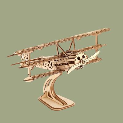 Kit de Montagem de Modelo de Dirigível de Quebra-Cabeça de Madeira 3D Para Adultos Kit de Montagem de Modelo Afia Mente Virada Para Adultos Construção Artesanato Feito à Mão Mecânica