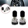 1 Pair Car Tire Valves with Dust Cover Replacement 35mm Tire Valves Tubeless Tire Valves Car Wheel Tire Repair Accessory