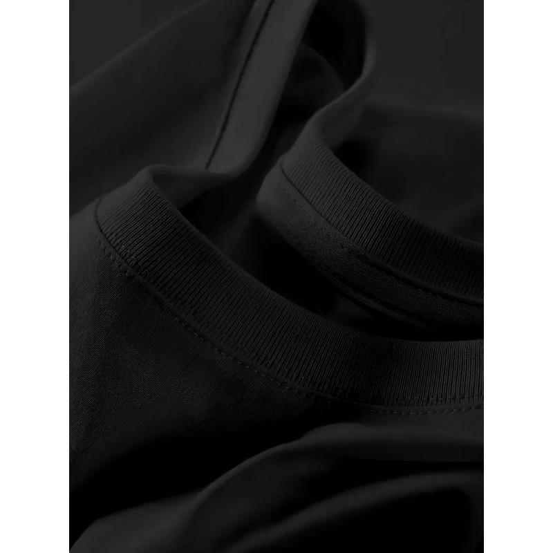 European Size Women'S Short Sleeve T-Shirt - Black T-Shirt with In January Happy Birthday Printed Design, Casual Round Neck, All-Season Fashion Top