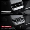 Rear Seat Vent Cover Rear Seat Center Console Vent Trim Tesla Model 3 and Model Y 2017 To 2025 Waterproof and Dustproof Trim