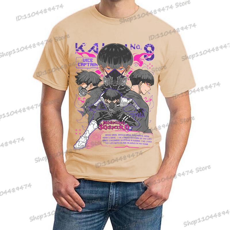 Y2K Tops Anime Kaiju No 8 T-shirt Soshiro Hoshina Lover Gift Manga T Shirt Japanese Manga Creative Women Men Trendy Tshirt