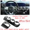 For Mercedes Benz A Class W177 A200 A220  - 2024 Carbon Fiber Look Air Condition AC Outlet Vent Dashboard Frame Cover Trim