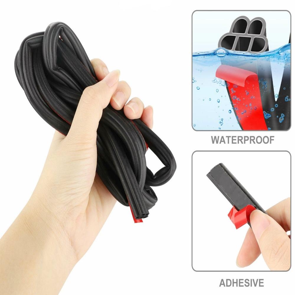 26M Car Waterproof Soundproof Sealstrip Double Layer Seal Strip for The Trunk Anti-collision Rubber Strips Auto Accessories