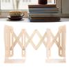 Metal Book Ends Orderly Storage Adjustment Metal Construction Simple Beige Retractable Bookend for H