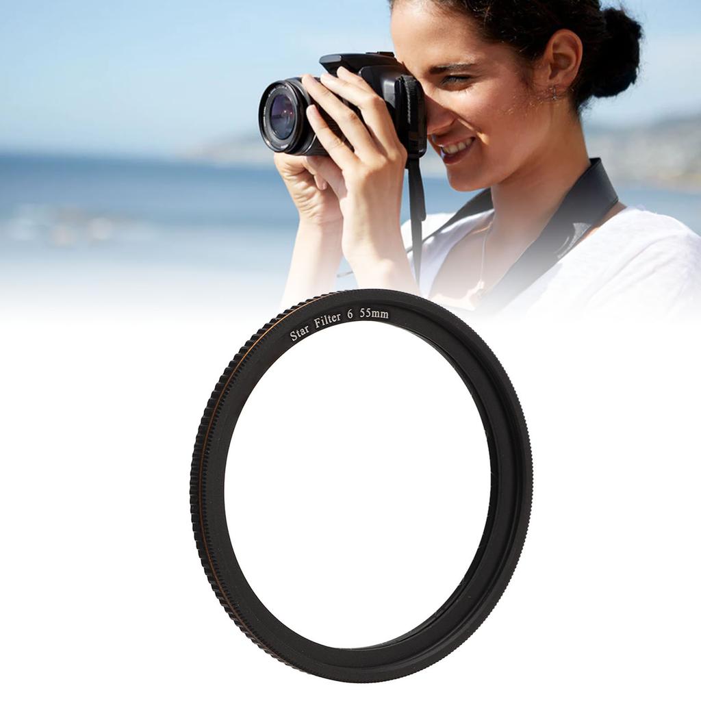 Star Filter 6 Line High Definition Coating Screen Effect Filter for Camera