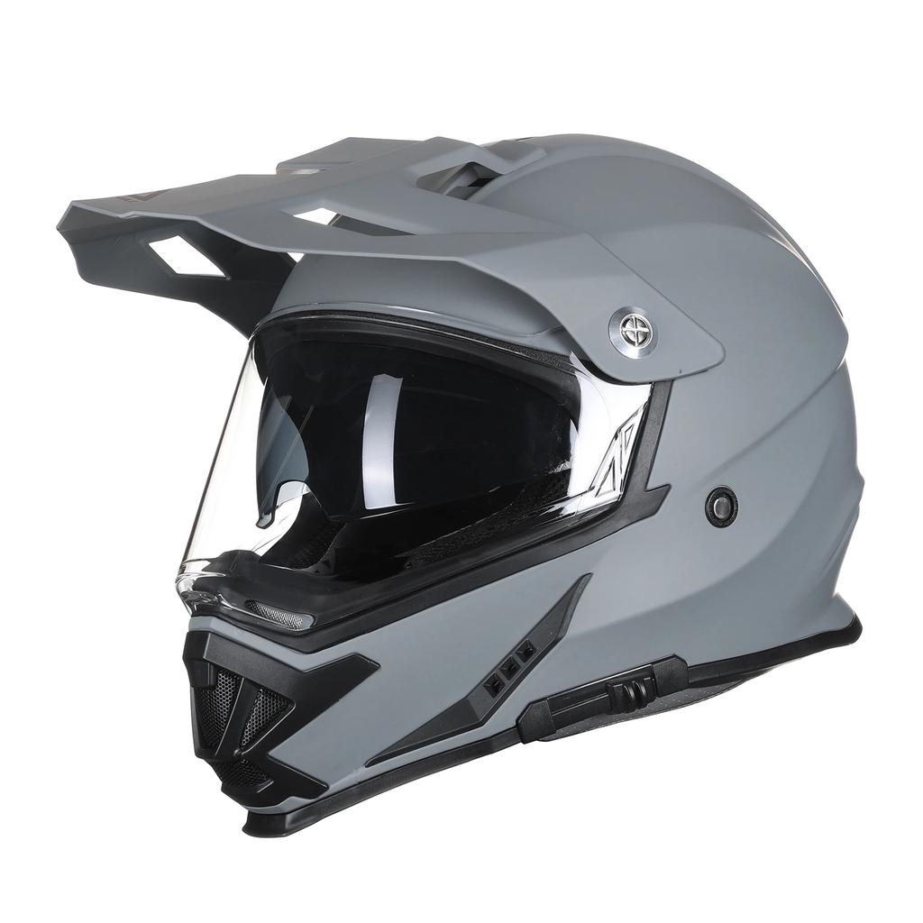 Full Face Dirt Bike Motorcycle Helmets Dual Sports Helmet for Adults Can Be Installed GOPRO DOT Approved Triangle AH609