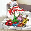 Mr M-Men Cartoon Little M-Miss Fleece Blanket Merry Christmas Awesome Throw Blanket for Bedspread 125*100cm Rug Piece Warm