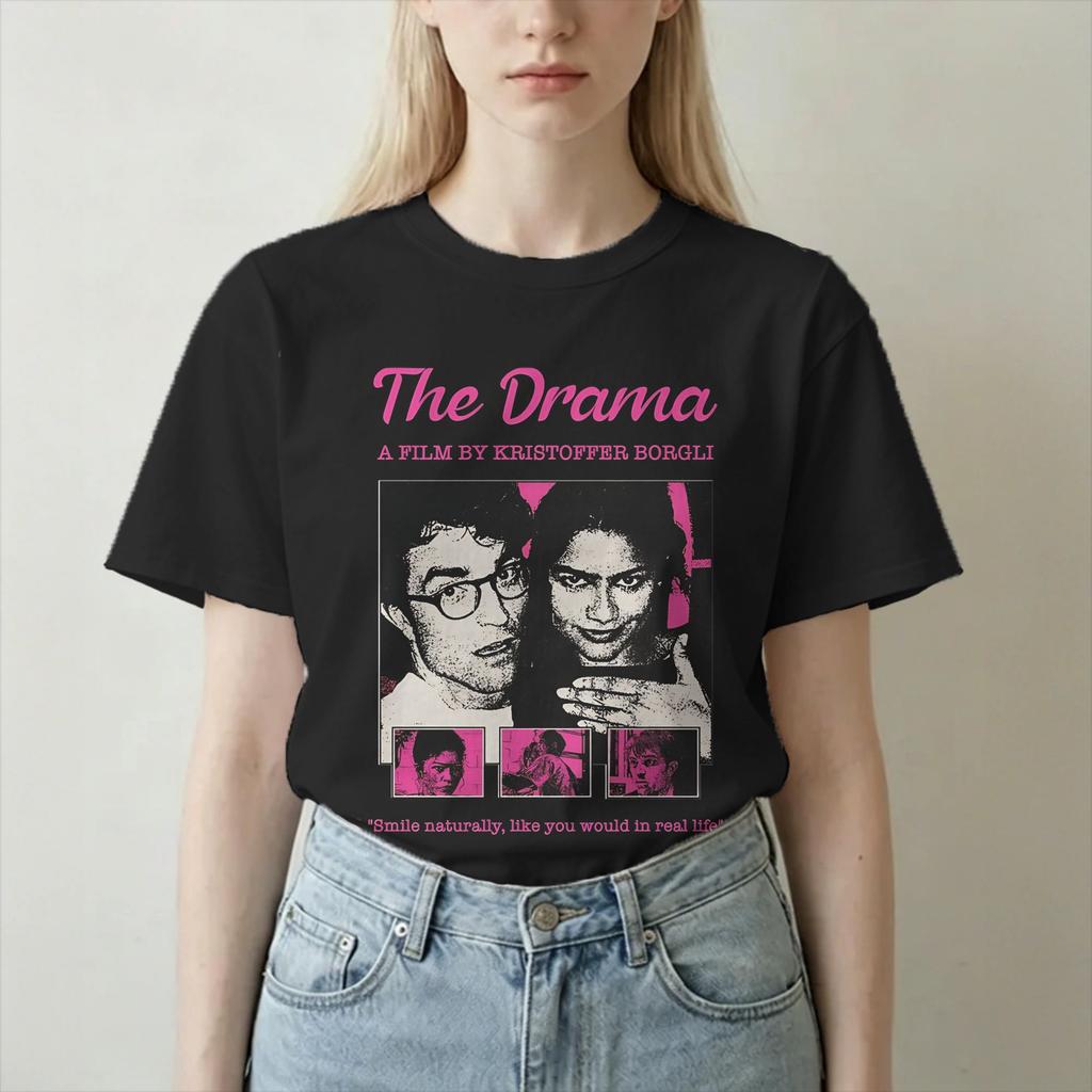 The Drama 2026 Zendaya Robert Pattinson T Shirt For Unisex Unisex 100 Cotton Hipster TShirts Crew Neck Tees Short Sleeve Tops