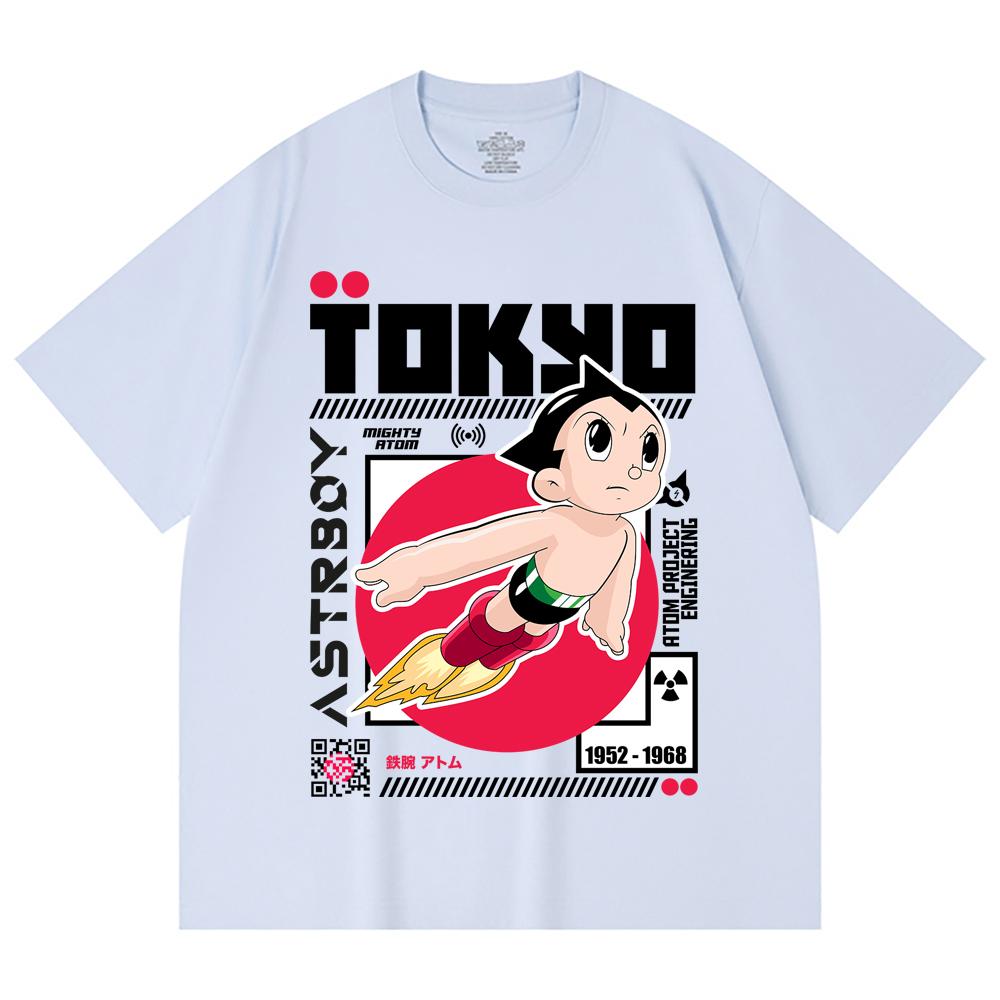 230 g/m² 100% Baumwolle Astro Boy V2 Druck Unisex Schweres Baumwoll-T-Shirt